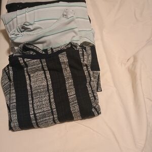 Striped Black & White Knit Top